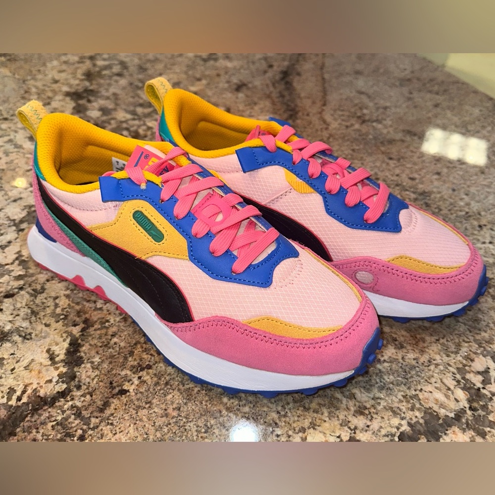 Puma Kids Sneakers - Pink, Blue, Yellow